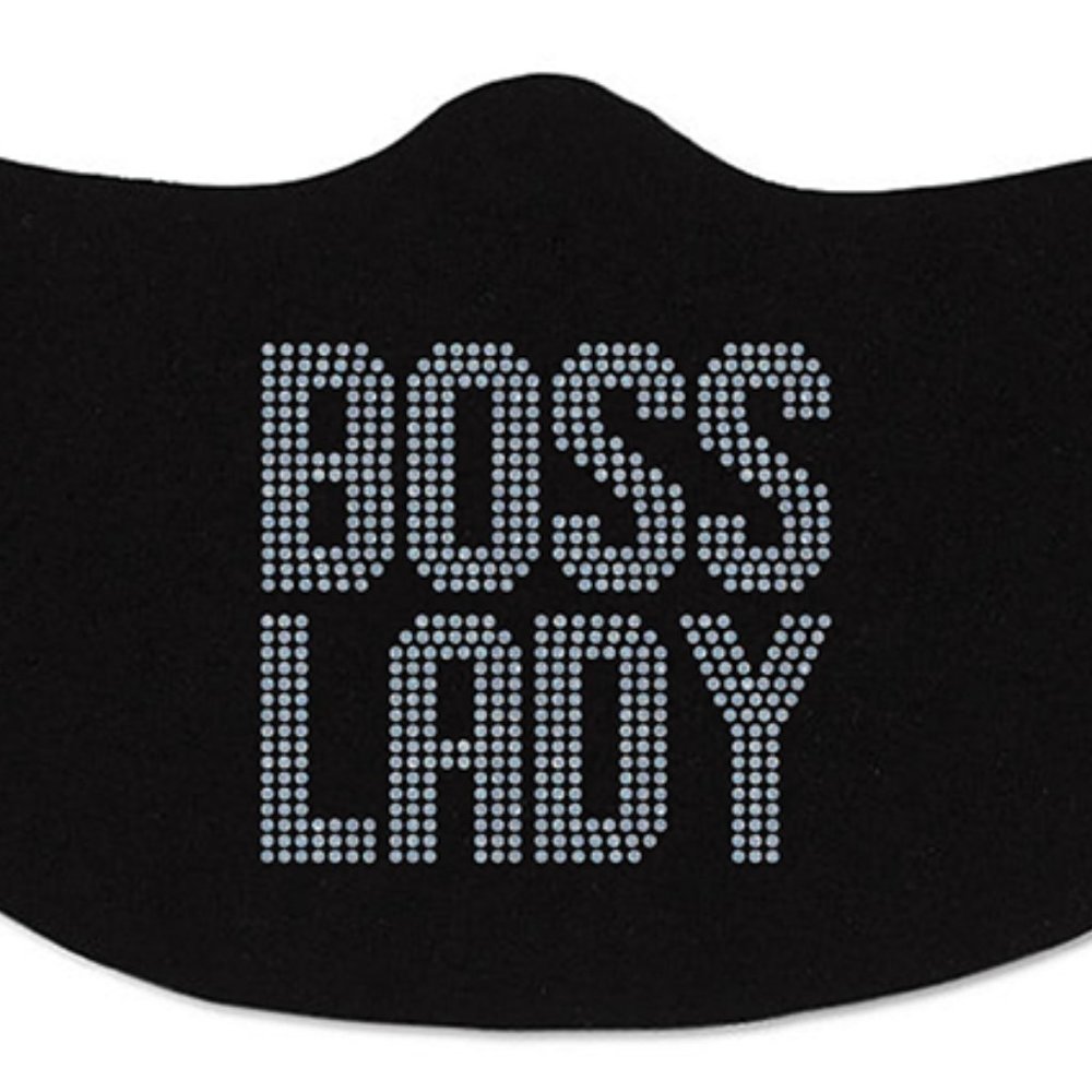 BOSS LADY Rhinestone Face Cover - Picture 2 of 2